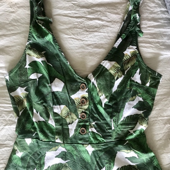 Palm Leaf Skater Dress - Picture 3 of 5